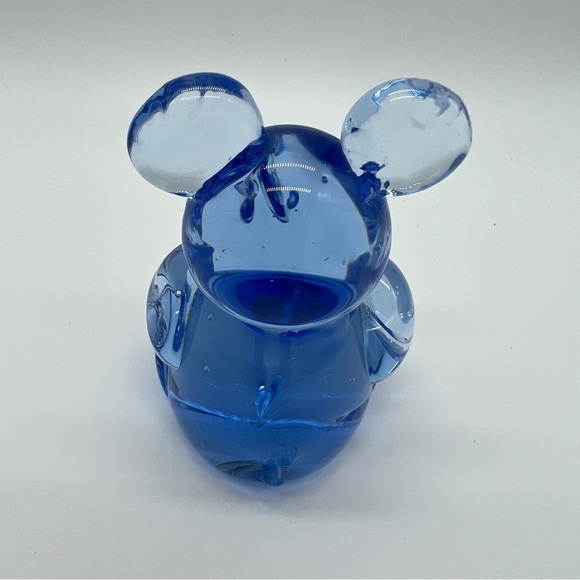 Vintage Light Blue Art Glass Koala Teddy Bear Paperweight 3.5" Sculpture Figure - Picture 2 of 5